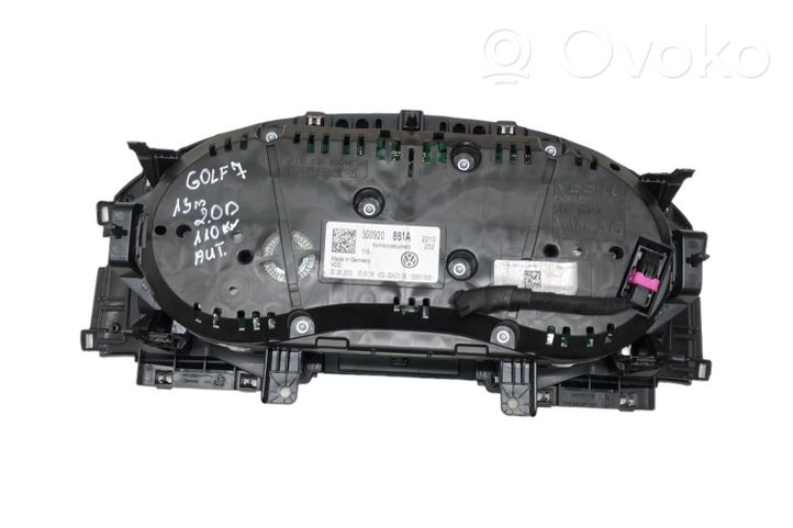 Volkswagen Golf VII Spidometrs (instrumentu panelī) 5G0920861A