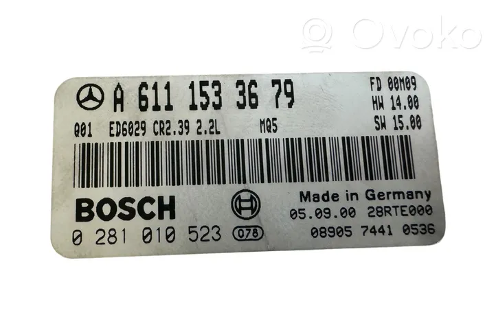 Mercedes-Benz Sprinter W901 W902 W903 W904 Engine control unit/module A6111533679