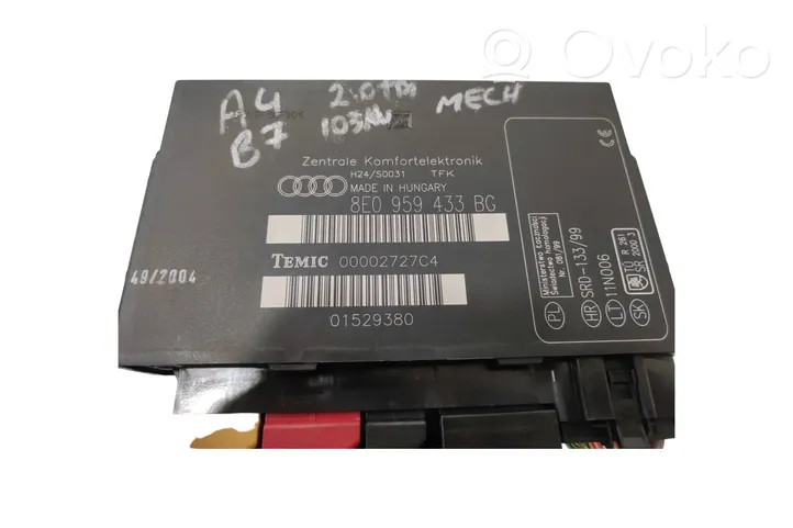 Audi A4 S4 B7 8E 8H Module confort 8E0959433BG