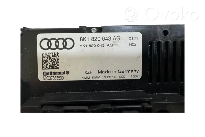 Audi Q5 SQ5 Ilmastoinnin ohjainlaite 8K1820043AG