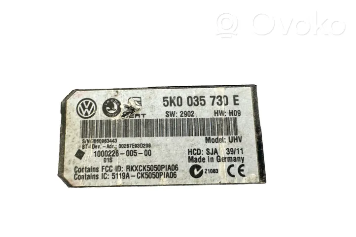 Skoda Octavia Mk2 (1Z) Centralina/modulo bluetooth 5K0035730E