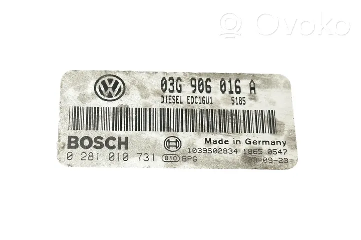 Volkswagen Touran I Calculateur moteur ECU 03G906016A