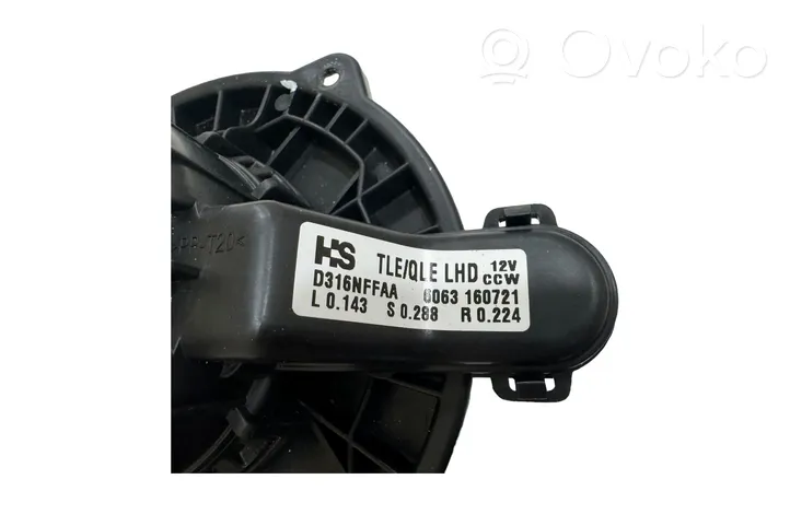 Hyundai Tucson TL Ventola riscaldamento/ventilatore abitacolo D316NFFAA