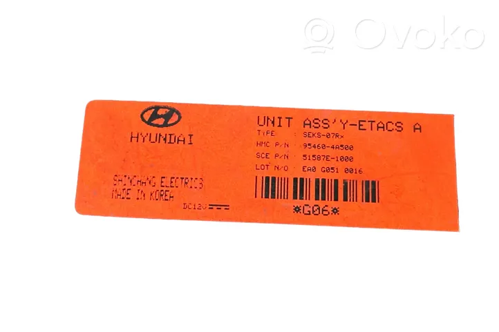 Hyundai H-1, Starex, Satellite Module de contrôle de boîte de vitesses ECU 954604A500