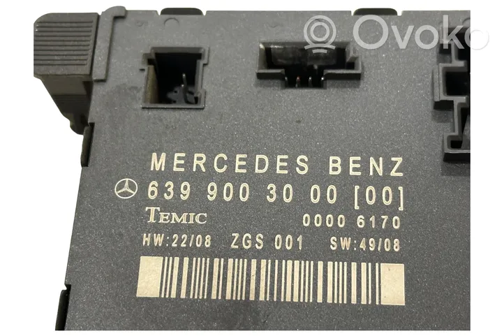 Mercedes-Benz Vito Viano W639 Durvju vadības bloks 6399003000