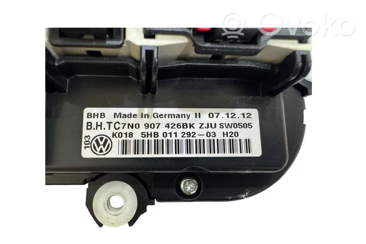 Volkswagen Caddy Panel klimatyzacji 7N0907426BK