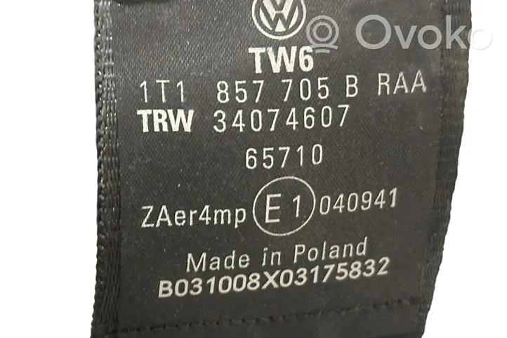 Volkswagen Touran I Ceinture de sécurité avant 1T1857705B