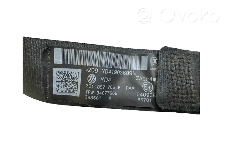 Volkswagen PASSAT B6 Front seatbelt 3C1857705P