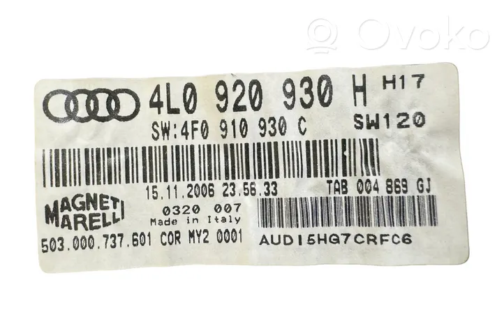 Audi Q7 4L Compteur de vitesse tableau de bord 4L0920930H