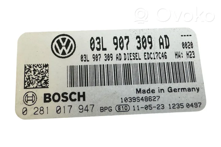 Volkswagen Tiguan Sterownik / Moduł ECU 03L907309AD