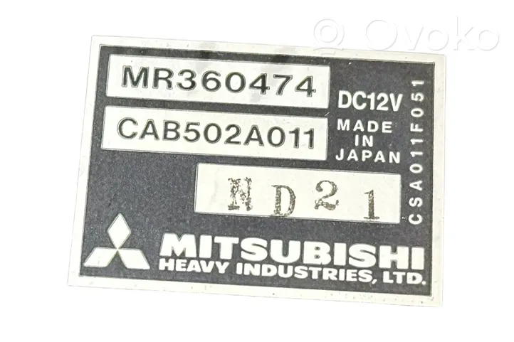 Mitsubishi Carisma Unité de contrôle climatique MR360474