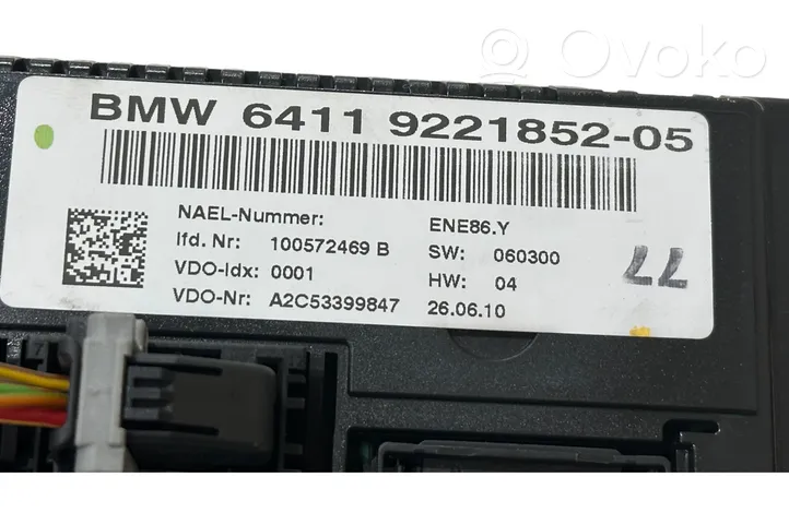 BMW X1 E84 Panel klimatyzacji 9221852