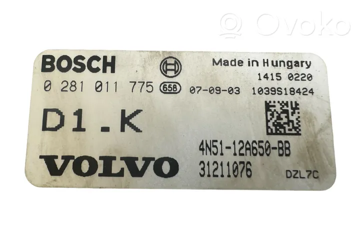 Volvo V50 Moottorin ohjainlaite/moduuli 4N5112A650BB