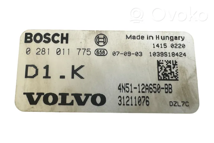 Volvo V50 Sterownik / Moduł ECU 4N5112A650BB