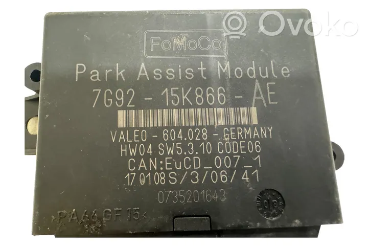 Ford Mondeo MK IV Centralina/modulo sensori di parcheggio PDC 7G9215K866AE