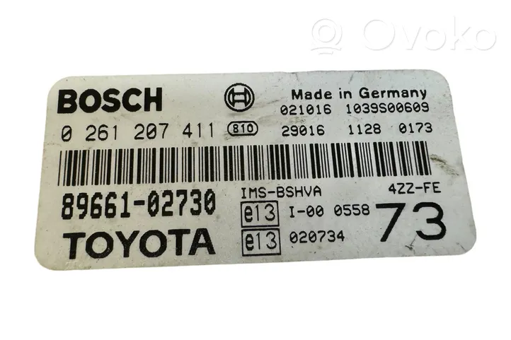 Toyota Corolla E120 E130 Calculateur moteur ECU 8966102730