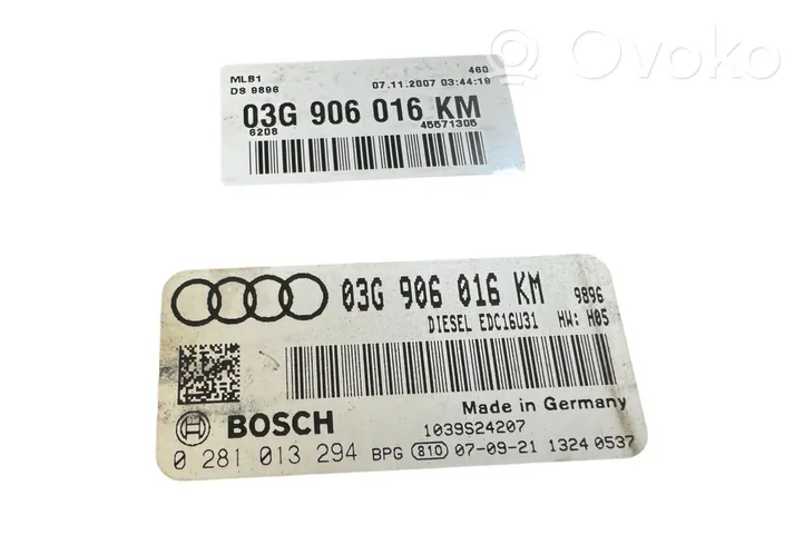 Audi A4 S4 B7 8E 8H Calculateur moteur ECU 03G906016KM