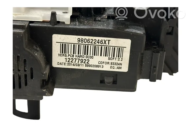 Peugeot Partner Leva/interruttore dell’indicatore di direzione e tergicristallo 98062246XT