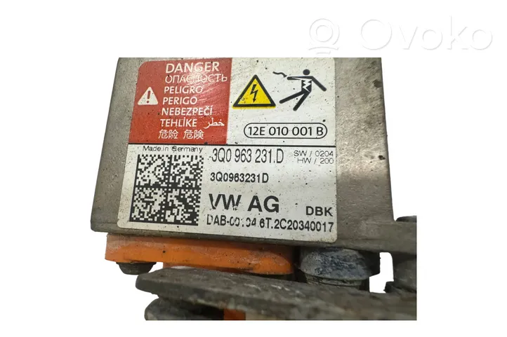 Volkswagen Golf VII Elektrische Batterieheizung 3Q0963231D