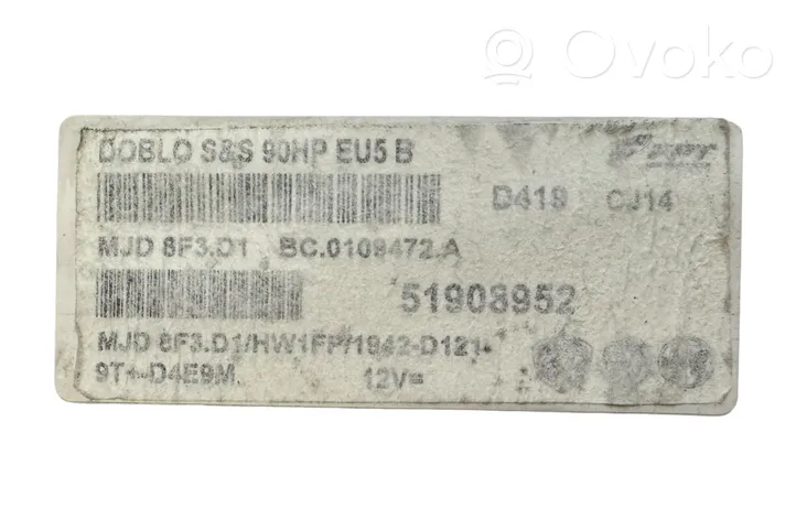 Opel Combo D Calculateur moteur ECU 51908952