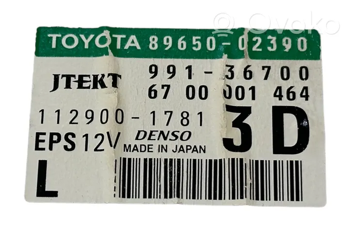 Toyota Auris 150 Unité de commande / calculateur direction assistée 8965002390
