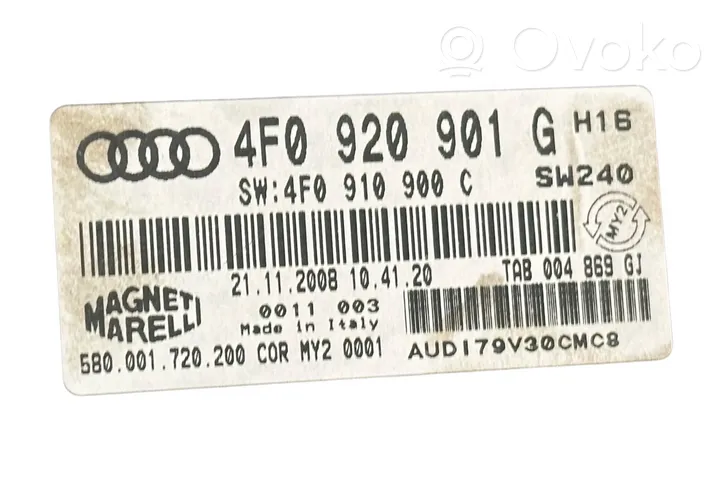 Audi A6 S6 C6 4F Nopeusmittari (mittaristo) 4F0920901G