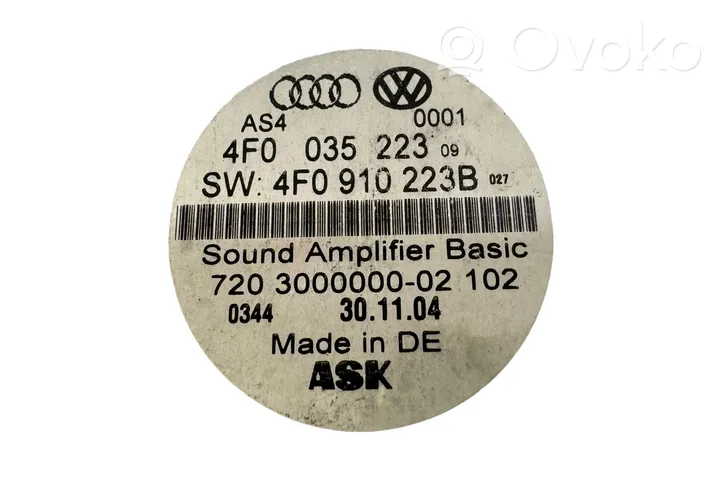 Audi A6 S6 C6 4F Amplificateur de son 4F003522309