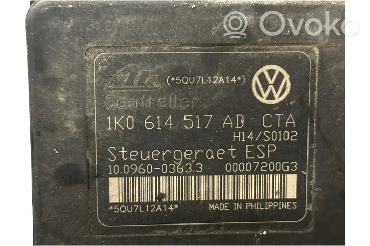 Skoda Octavia Mk2 (1Z) ABS-pumppu 1K0614517AD