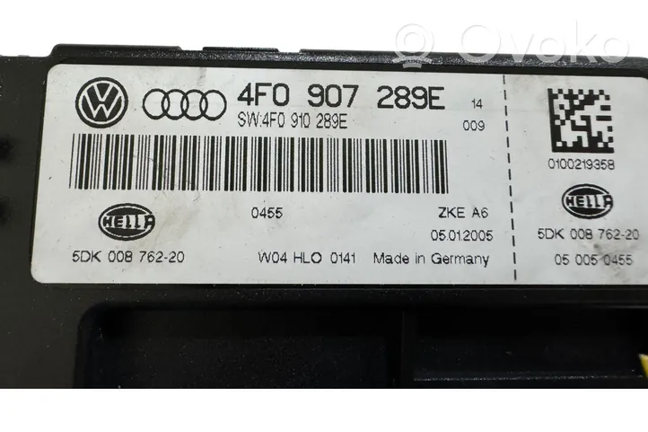 Audi A6 S6 C6 4F Modulo comfort/convenienza 4F0907289E