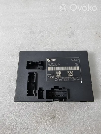 Audi A6 S6 C7 4G Modulo di controllo sedile 4G8959760