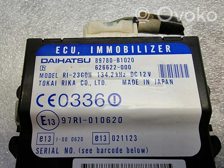 Daihatsu Materia Ajonestolaitteen ohjainlaite/moduuli 89780B1020