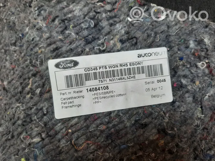 Ford Mondeo MK IV Apatinis, bagažinės šono, apdailos skydas 7S71N31148