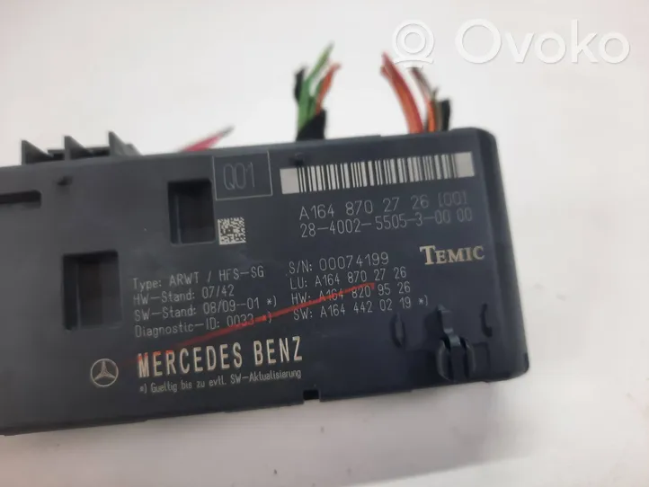 Mercedes-Benz ML W164 Modulo di controllo del corpo centrale A1648702726