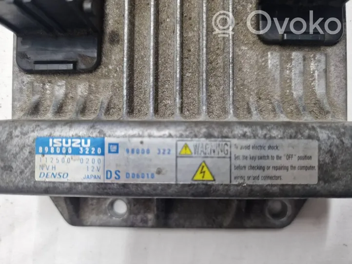 Opel Meriva A Variklio valdymo blokas 8980003220