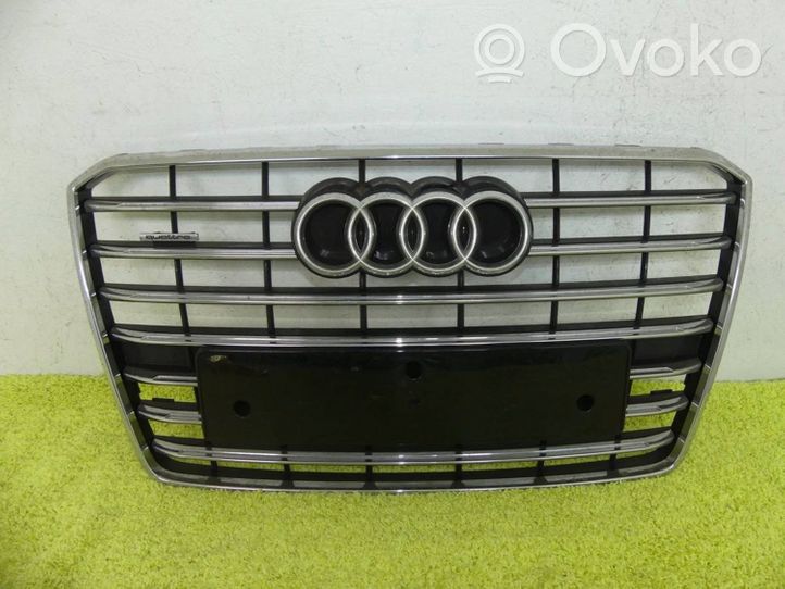 Audi A8 S8 D4 4H Etupuskurin ylempi jäähdytinsäleikkö 4h0853651aa