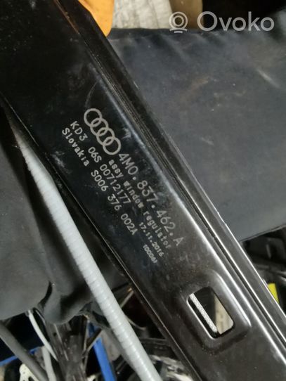 Audi Q7 4M Mechanizm podnoszenia szyby przedniej bez silnika 4M0837462A