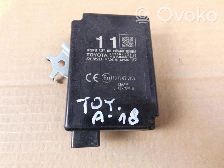 Toyota Auris E180 Module de pression des pneus 8976002111