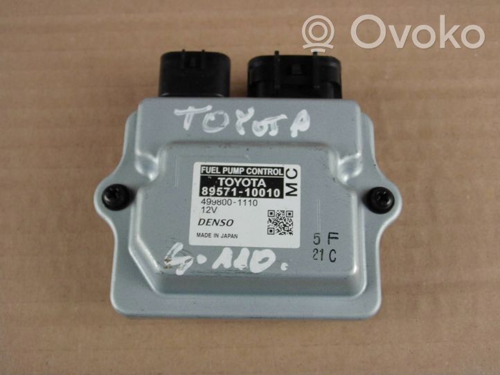 Toyota Yaris Cross Centralina/modulo pompa dell’impianto di iniezione 8957110010