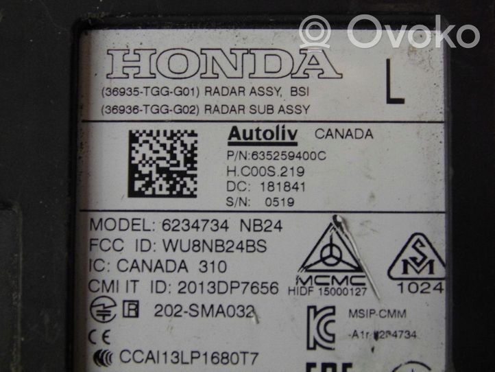 Honda Civic X Capteur radar de distance 36935TGGG01