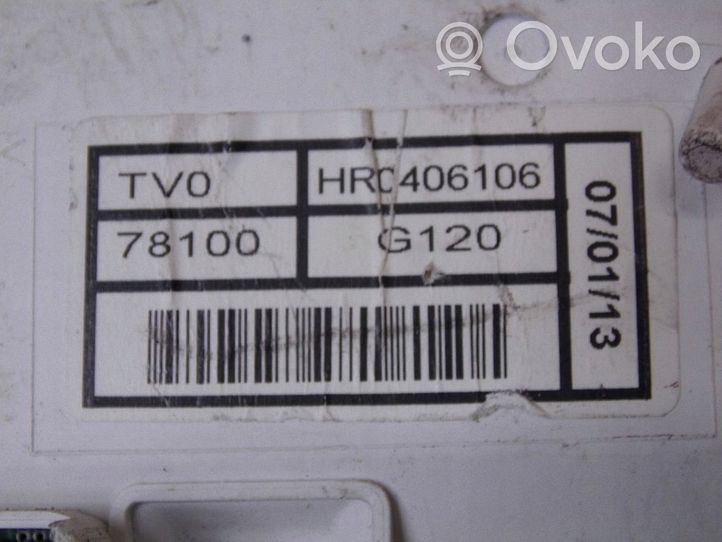 Honda Civic IX Compteur de vitesse tableau de bord 78100TV0G120