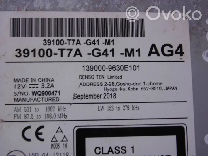 Honda HR-V Unité principale radio / CD / DVD / GPS 39100T7AG41M1