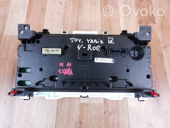 Toyota Yaris XP210 Compteur de vitesse tableau de bord 83800K0231