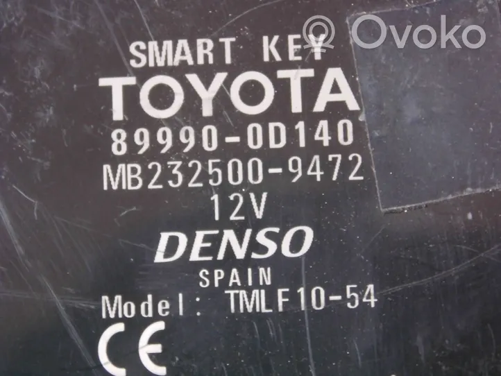 Toyota Yaris Autres unités de commande / modules 899900D140