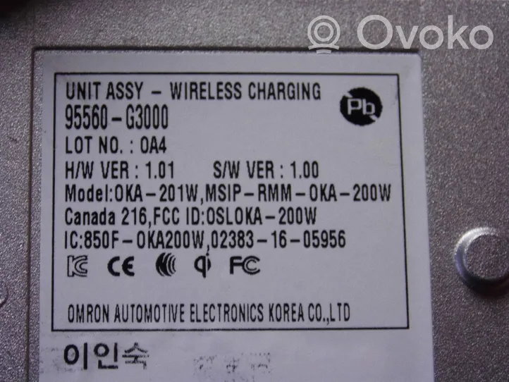 Hyundai i30 Module de charge sans fil 95560G3000