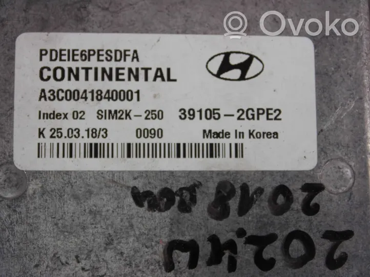 Hyundai i30 Unité de commande, module ECU de moteur 391052GPE2