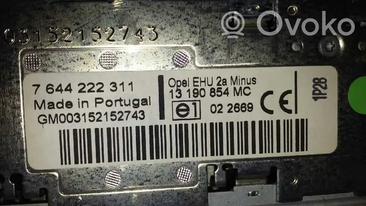 Opel Corsa C Unité de contrôle son HiFi Audio 7644222311