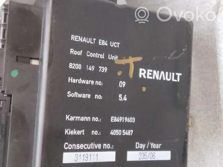 Renault Megane II Instalacja szyberdachu elektrycznego 8200149739