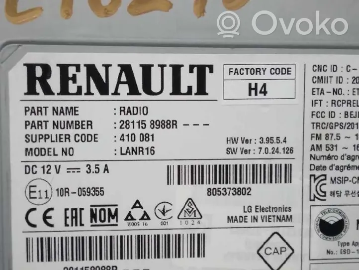 Renault Megane IV Unité de contrôle son HiFi Audio 281158988R