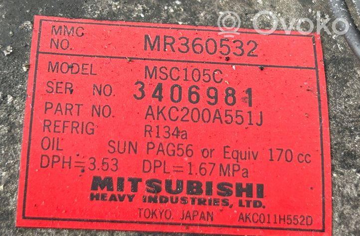 Mitsubishi Pajero Klimakompressor Pumpe MR360532