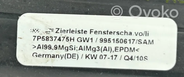 Porsche Cayenne (92A) Moulures des vitres de la porte avant 7P5837475H